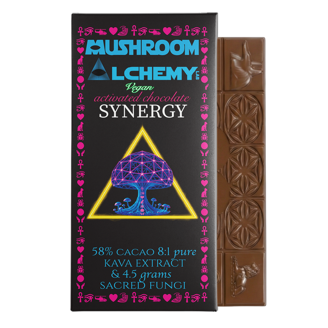 Synergy Vegan Mushroom Kava Chocolate Bar